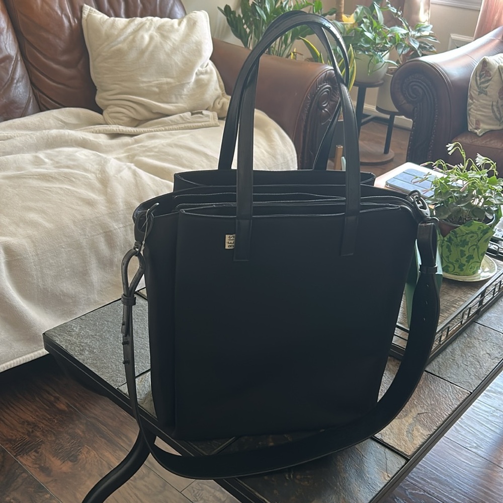 BEIS Black Commuter Tote